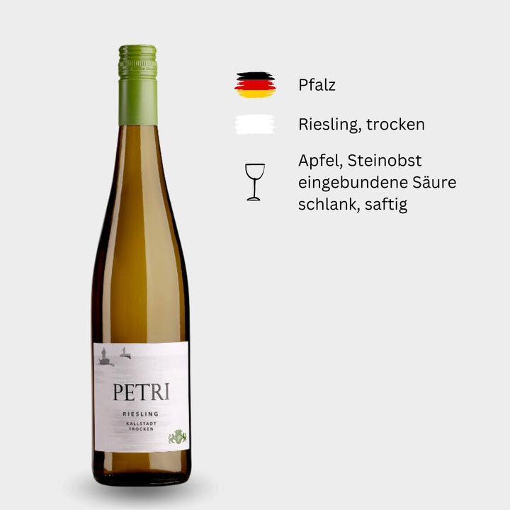 Petri, Kallstadter Riesling Kabinett, 2019, Pfalz - Falstaff 89 P. - Weinwunder