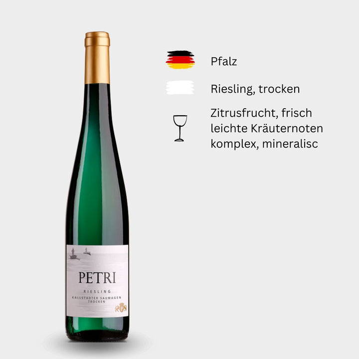 Petri, "Kallstadter Saumagen", Riesling Spätlese trocken, 2018, Pfalz - Weinwunder